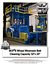 BCP6 Wheel Wiremesh Blet Cleaning Capacity 32"x24"